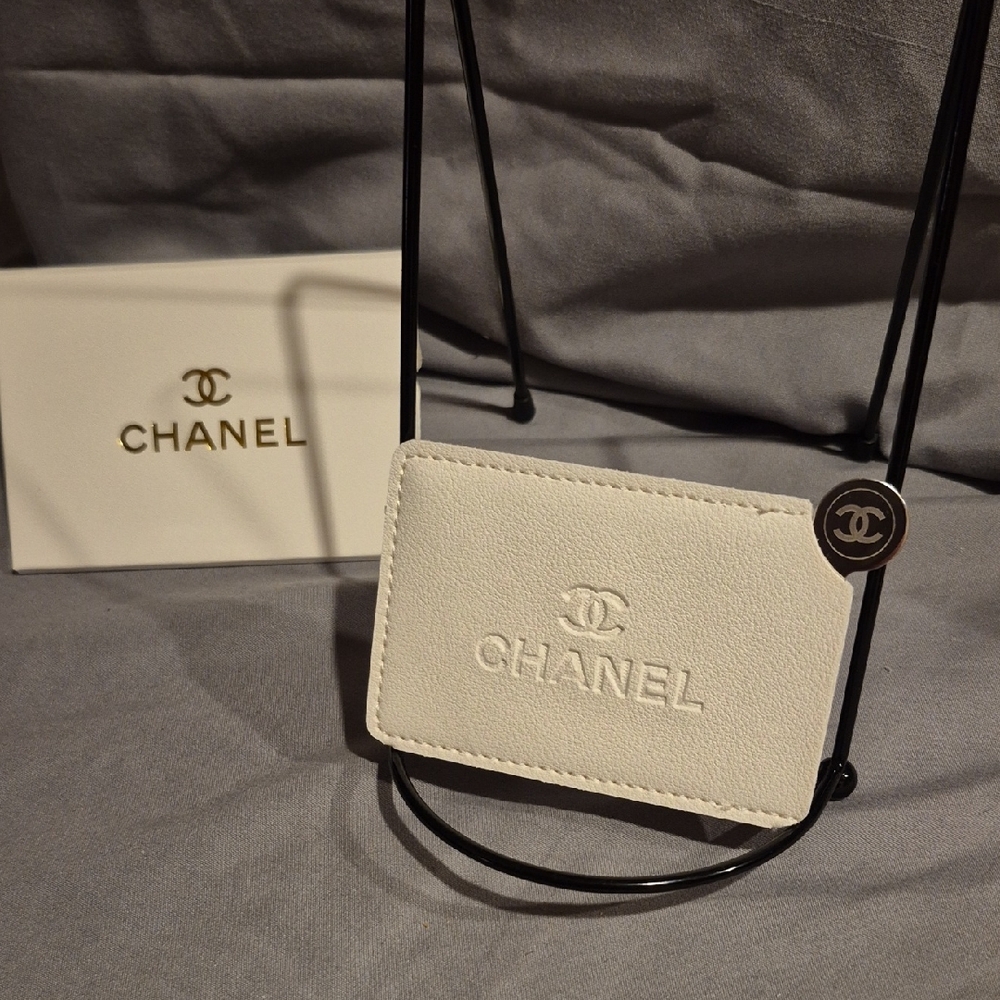 CHANEL Ivory Card Holder